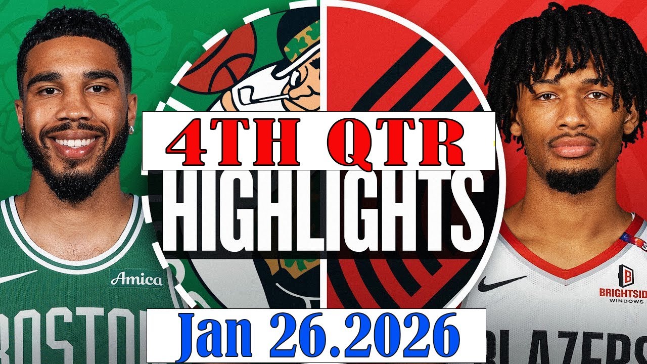 Boston Celtics vs Portland Trail Blazers 4th Qtr Jan 26.2026 Highlights | NBA HIGHLIGHT