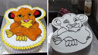 Tiger Birthday Cake Design |Tiger Birthday Cake Banane keliye Sahi Trick |Simple and Easy Trick