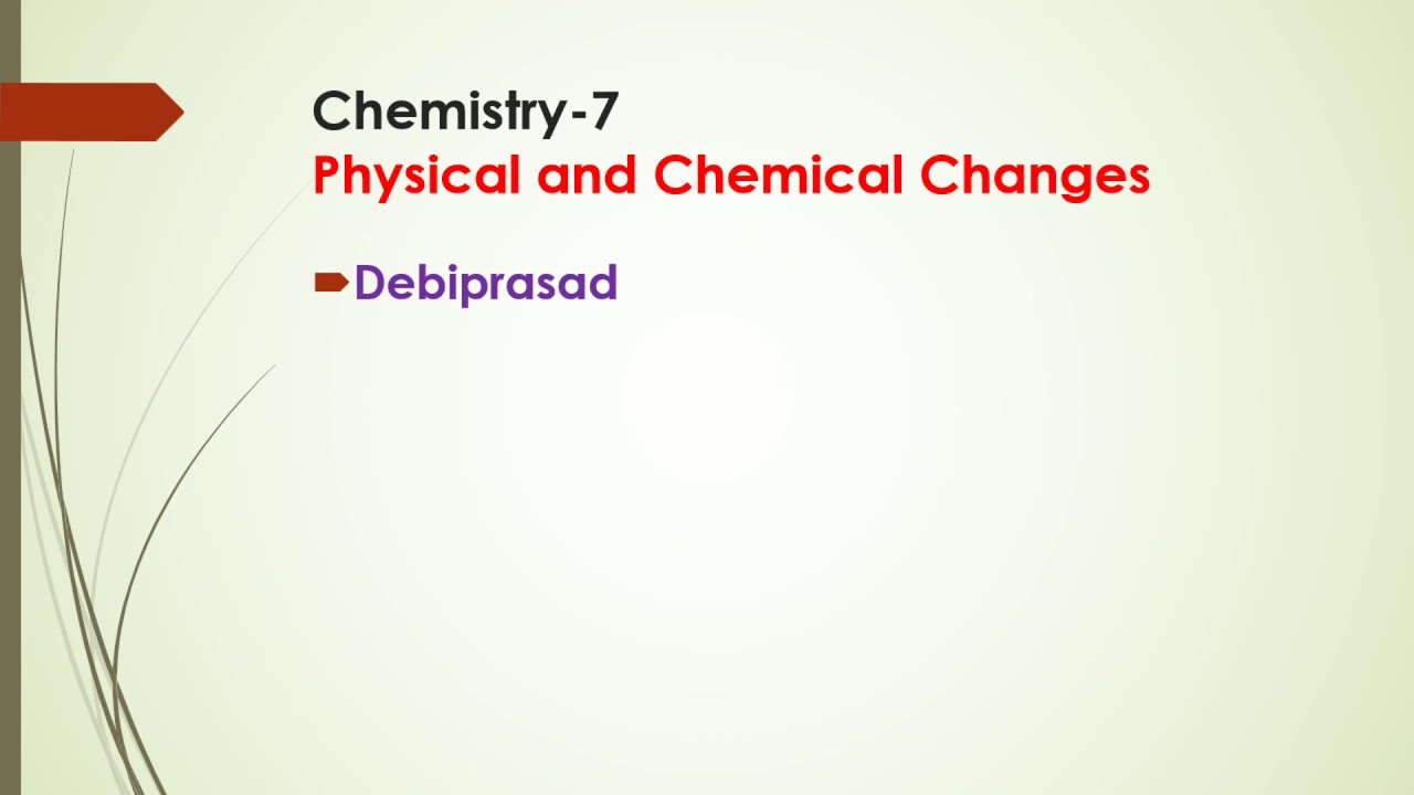 Class 7 Chemistry Physical and Chemical Changes (Q&A) - YouTube