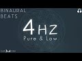 4hz theta   pure binaural beats  432hz based  low frequency