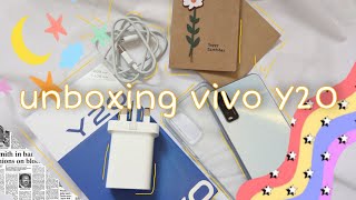 minimalist  aesthetic  android phone unboxing ✨ (vivo y20) 2021