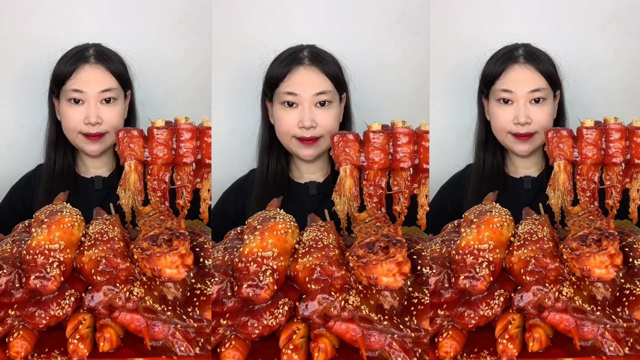 Mukbang #37: Eat roll belly braised pork belly 😋😋 #mukbang #eatingshow #porkbelly #food 