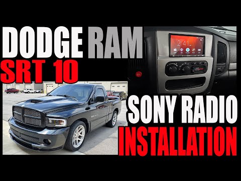 DODGE RAM SRT 10 - SONY RADIO DOUBLE DIN INSTALL WITH INFINITY AMP BYPASS - SONY XAVAX5000