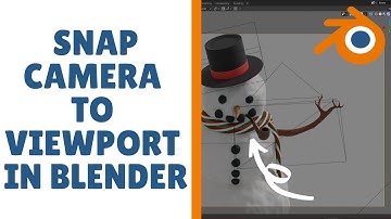 Snap Camera to Viewport in Blender (Move Camera to View Fast)