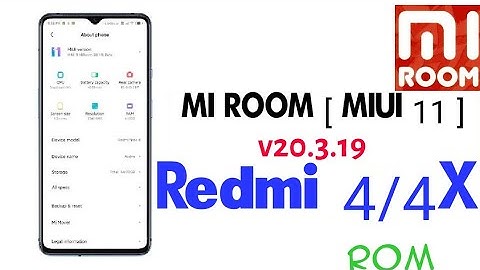 Redmi 4/4X - MIUI 11 20.3.19 Mi Room | ANDROID Pie 9.0 | Face Unlock | Better than Miui 11 Official
