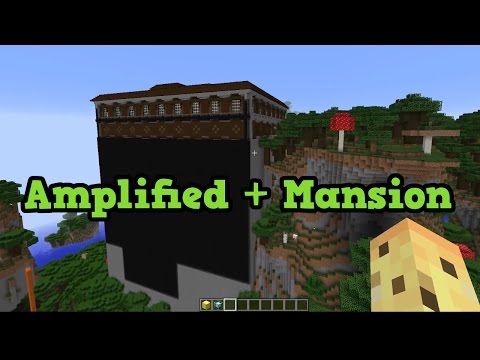 Minecraft 1.11 - Amplified + Mansion = CRAZY