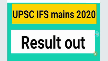 UPSC IFS mains exam 2020 Result out | IFS mains examination 2020 Result #shorts