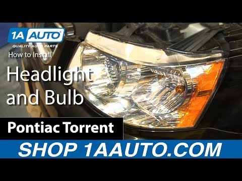 How To Install Change Replace Headlight and Bulb 2006-09 Pontiac Torrent