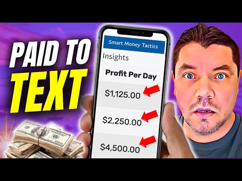 Get Paid $2,250 A Day To TEXT On Your Phone! Earn $500 FAST | Make Money Online