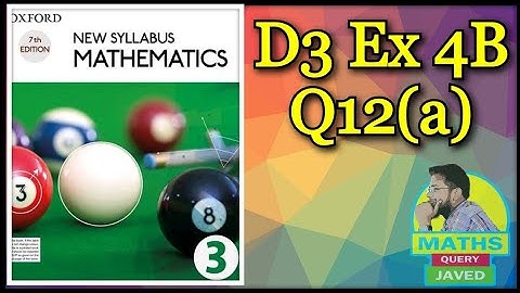 Q12(a) || Ex-4B || NSM || D3 || Indices and standard form || O