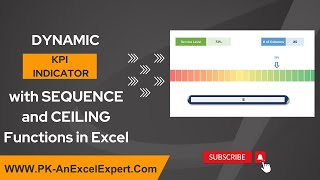 Dynamic KPI indicator with SEQUENCE and CEILING Function in Excel