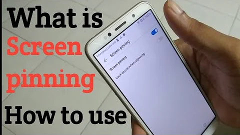 What is screen pinning?