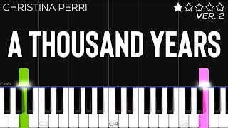 Download Lagu Christina Perri- A Thousand Years | EASY Piano Tutorial MP3