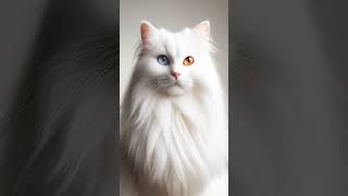 Turkish Angora Magic: Eyes & Play! ✨ #Shorts #catfacts #cat #cattales