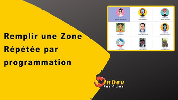 Remplir une Zone Répétée par programmation