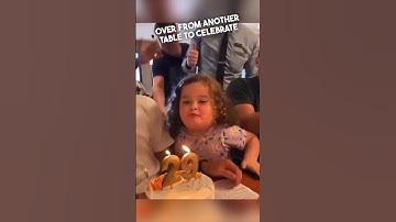 He let this little girl with autism blow out his birthday candles for him ❤️