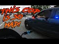 ANGRY Cops CHASE Bikers and Try To Push Them Off The ROAD - Bikes VS Cops #97