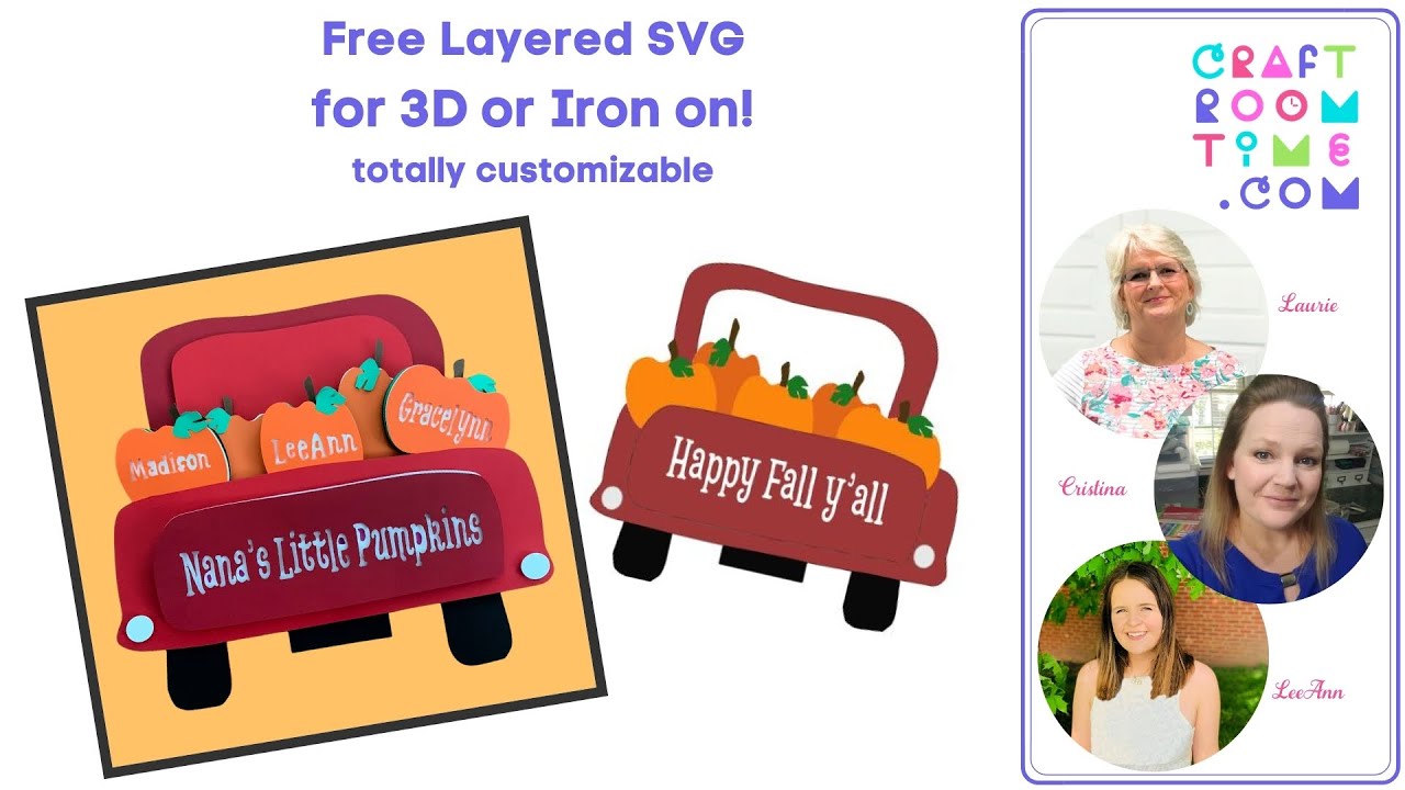 Download Free Svg Little Pumkins In Truck For 3d Layered Truck Or Iron On Youtube