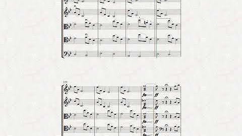 Toccata for Strings Score