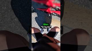 Biker Get Hits by His Bike !😱