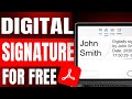 Create Free Digital Signature in Adobe Acrobat DC