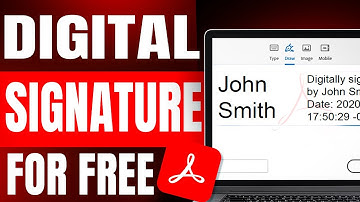 How To Create a Digital Signature in Adobe Acrobat DC For Free