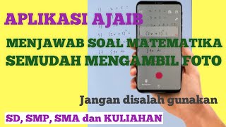 Menjawab soal semudah mengambil foto ...
