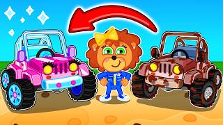 LeonCito | Jeep sucia | Dibujos animados | Video Para Niños