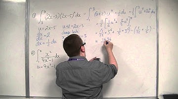 OCR MEI Core 3 7.10 Examples of Definite Integrals using Integration by Substitution