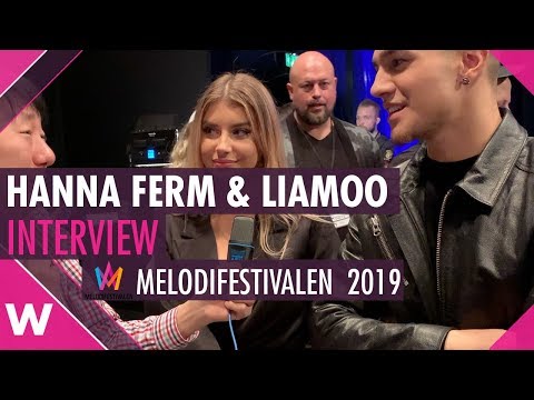 Hanna Ferm & Liamoo "Hold You" Interview @ Melodifestivalen 2019 | wiwibloggs