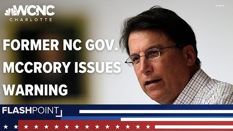 Former NC Gov. McCrory issues warning to lawmakers: 