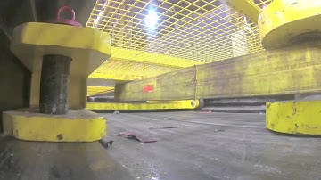 Break test of 6inch 4 ply Endless sling