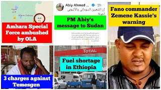 Amhara Special Force ambushed by OLA | Fano Zemene Kassie's warning | PM Abiy's message to Sudan