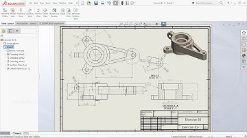 SolidWorks Drawing Tutorial View layout, Annotation, Sketch