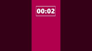 Bloom red Portrait Countdown Timer 10 sec with Sound effects and Time up