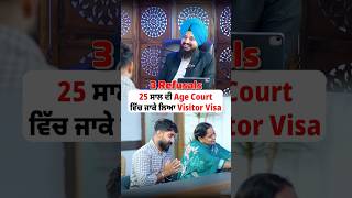 23 ਸਾਲ age 3 Refusals ਤੋਂ ਬਾਅਦ court ਵਿੱਚ ਜਾਕੇ ਵੀਜ਼ਾ 🤩 | #visitorvisa #studyabroad #studyvisa