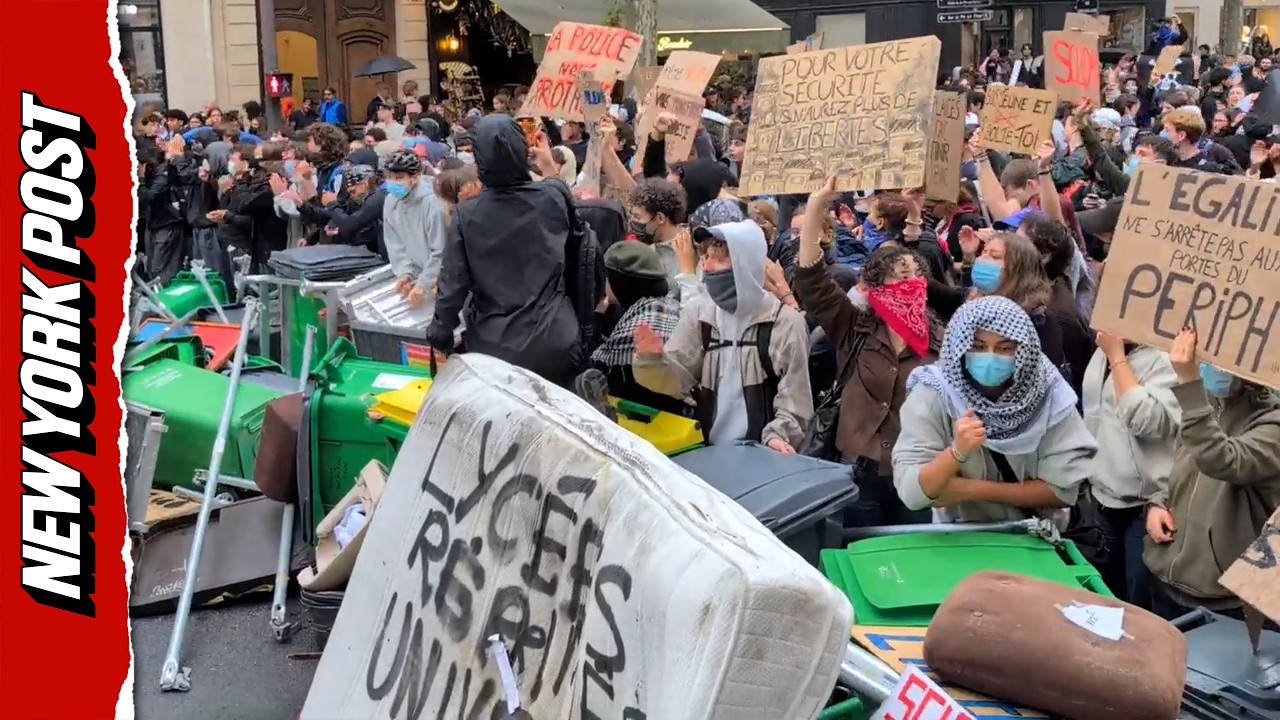 Students Blockade Paris University Following Violent Confrontations with Riot Police