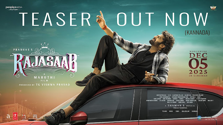 The RajaSaab Kannada Teaser | Prabhas | Maruthi | Thaman | TG Vishwa Prasad | PMF | Dec 5 2025