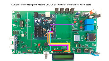 LDR SENSOR INTERFACING WITH ARDUINO UNO ON STTMANI IOT DEVELOPMENT KIT-1 BOARD
