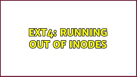 ext4: Running out of inodes (2 Solutions!!)