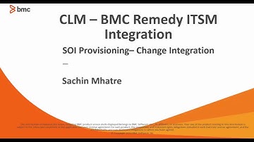 CLM: SOI Provisioning and Change Integration