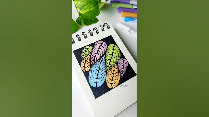 Easy zentangle pattern tutorial #art #zentangle #shorts #doodle #3d #trending