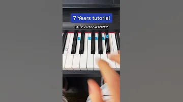 7 Years - Lukas Graham easy piano tutorial!