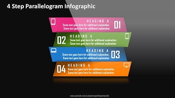 12.Create 4 step PARALLELOGRAM infographic|PowerPoint Presentation|Graphic Design|Free Template
