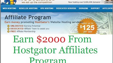 How to Earn Money From Hostgator Affiliates Program