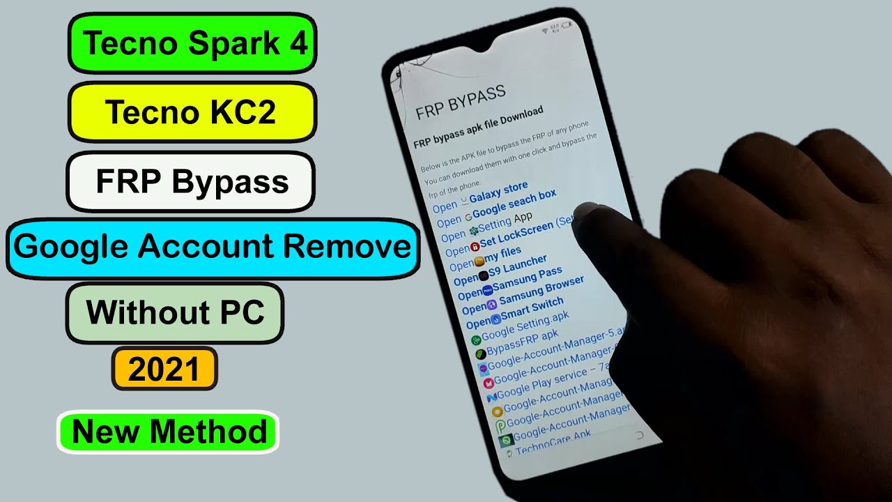 Tecno Spark 4 ( Tecno KC2 ) FRP BYPASS | Tecno KC2 Google Account Remove Without PC 2021 New Method