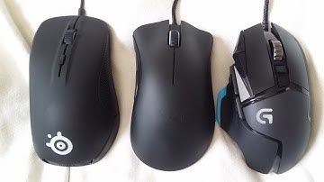 Gaming mouse showdown - Logitech G502 vs Razer Deathadder vs Steelseries Rival