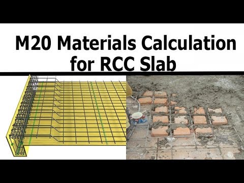 M20 materials calculation in RCC