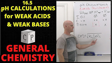 16.5 pH Calculations for Weak Acids and Bases | General Chemistry