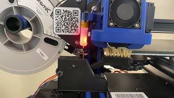 My Automated nozzle wiper invention wipes off oozing filament just before printing.